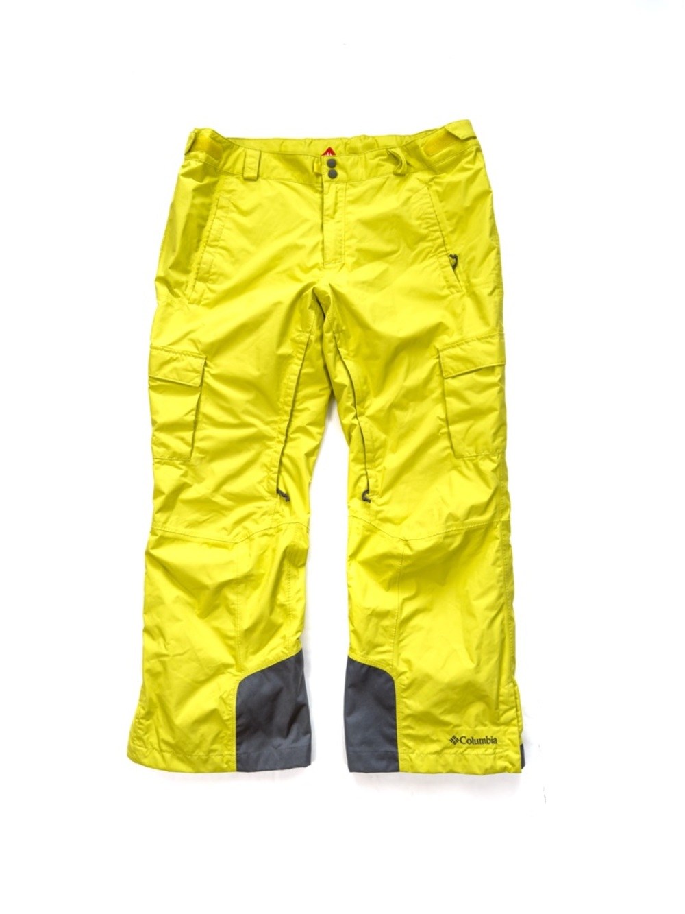 Columbia Ridge 2 Run II Men Pants XL Regular Nylon Omni Heat Yellow Gray